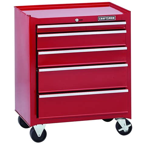 craftsman 26.5 in 6 drawer steel rolling tool cabinet|craftsman double stack tool box.